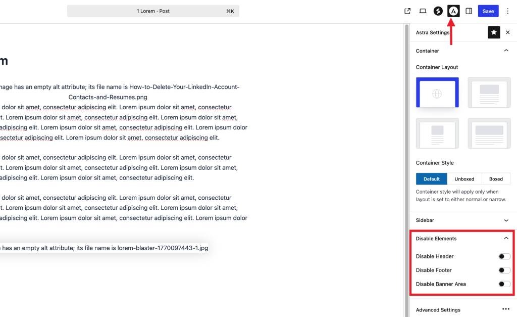How To Disable Header or Footer for a Landing Page or Post disable header or footer on a page or post