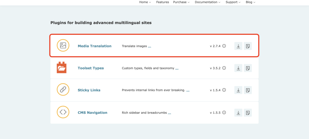 media translation plugin
