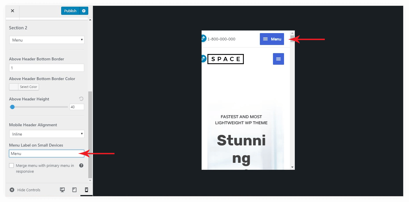 Header Sections | Astra