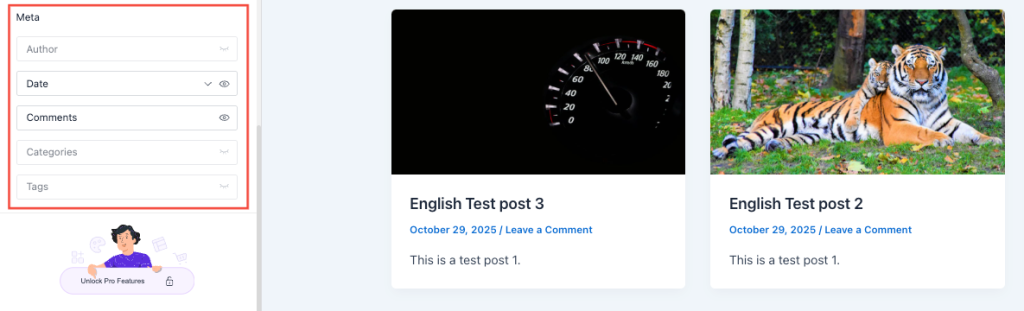 Post Meta options in Astra