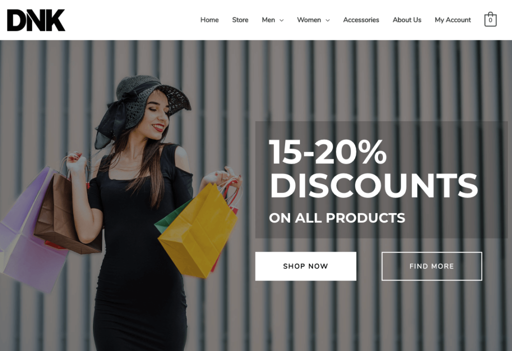 Astra WooCommerce template example