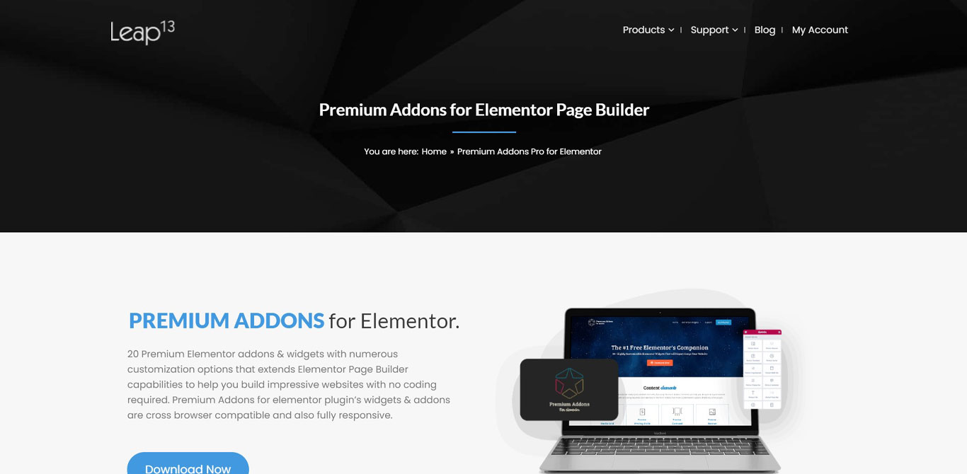 Premium addons for elementor site image