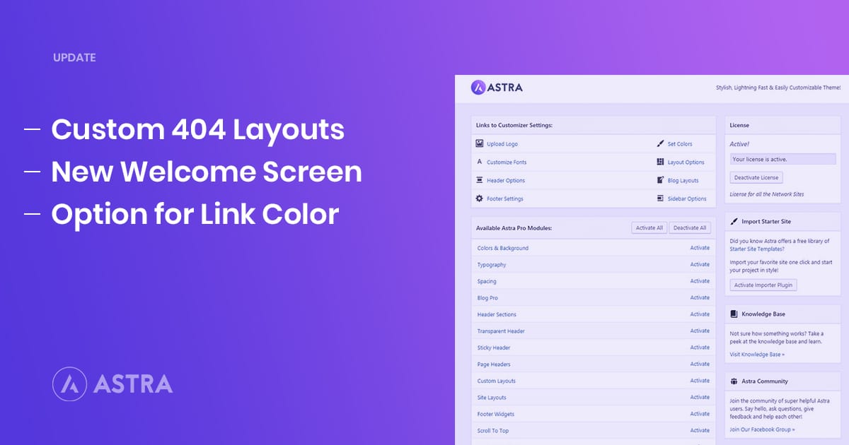 再販オーダー 受付ページ Introducing Custom 404 Layouts, New Welcome Screen and Dedicated