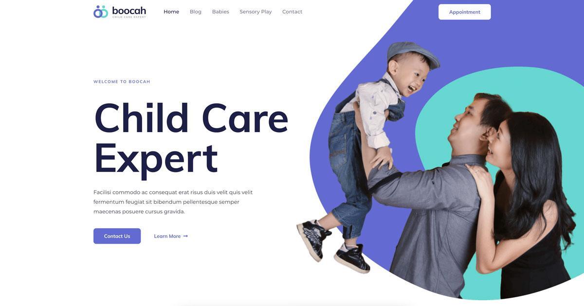 Child care web template