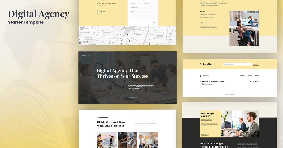 Digital agency web template