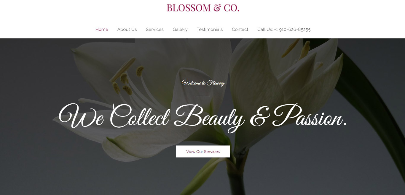 Florist elementor site