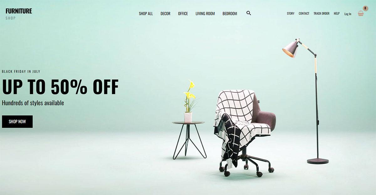 Furniture shop web template