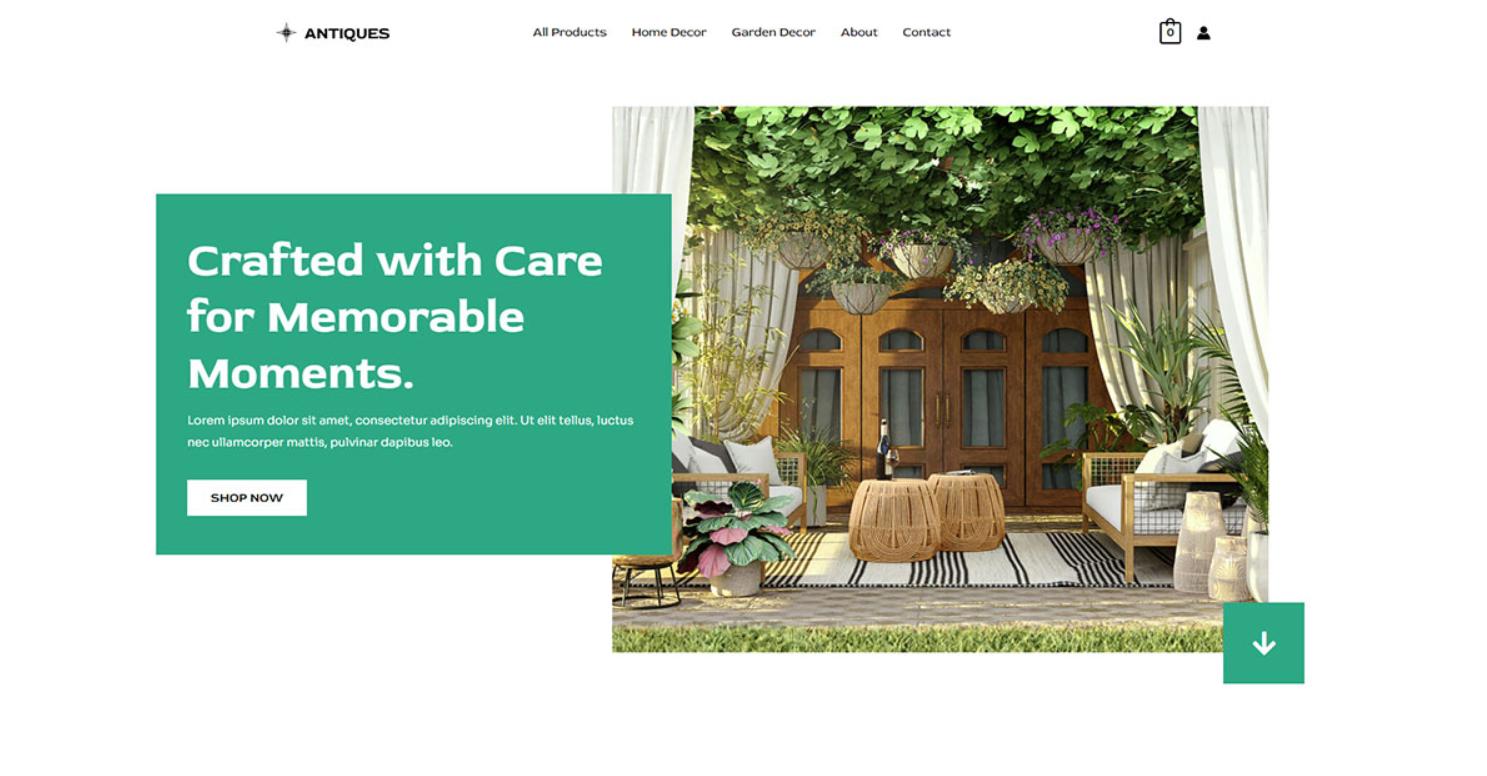 Home and Garden Decor website template
