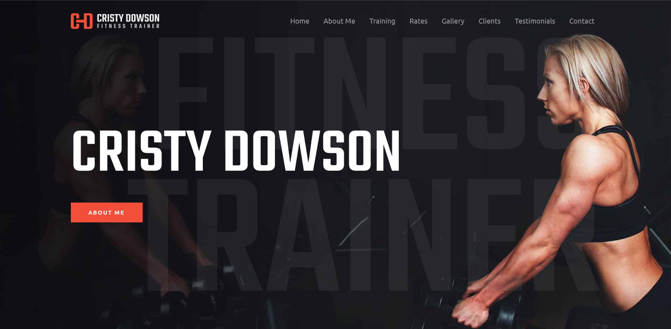 Personal fitness trainer elementor site