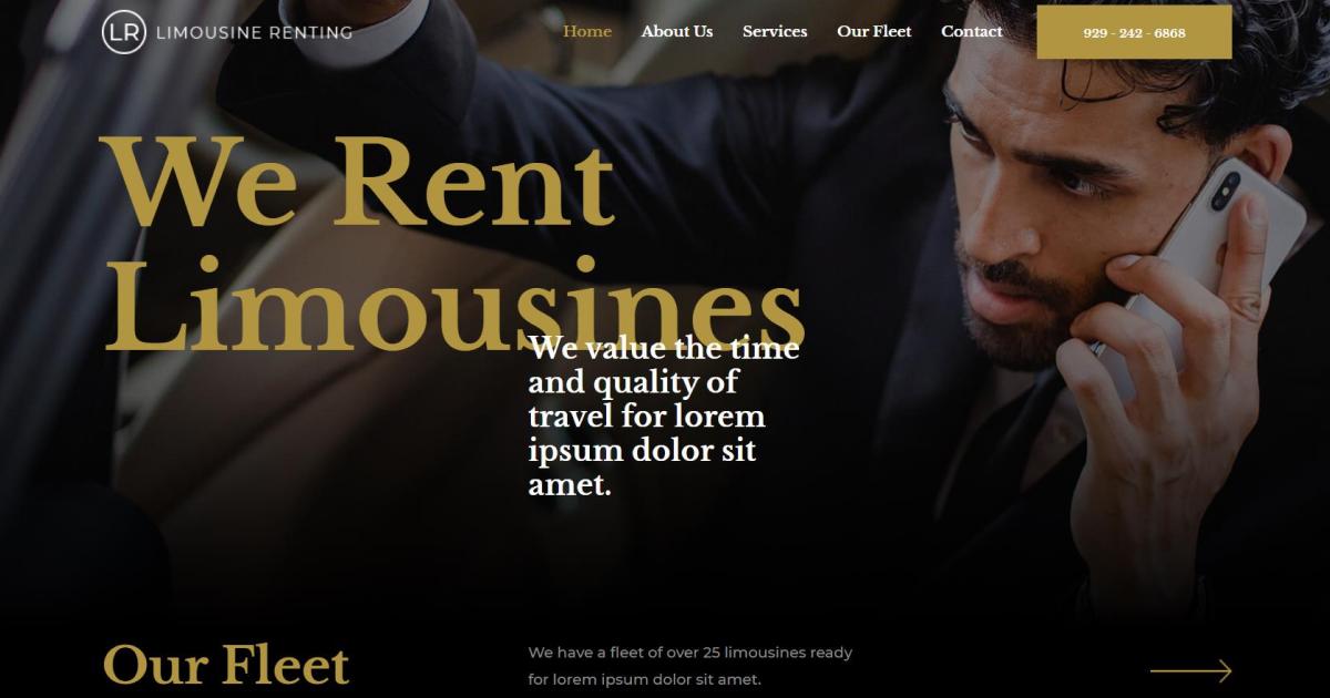 Rental agency website template