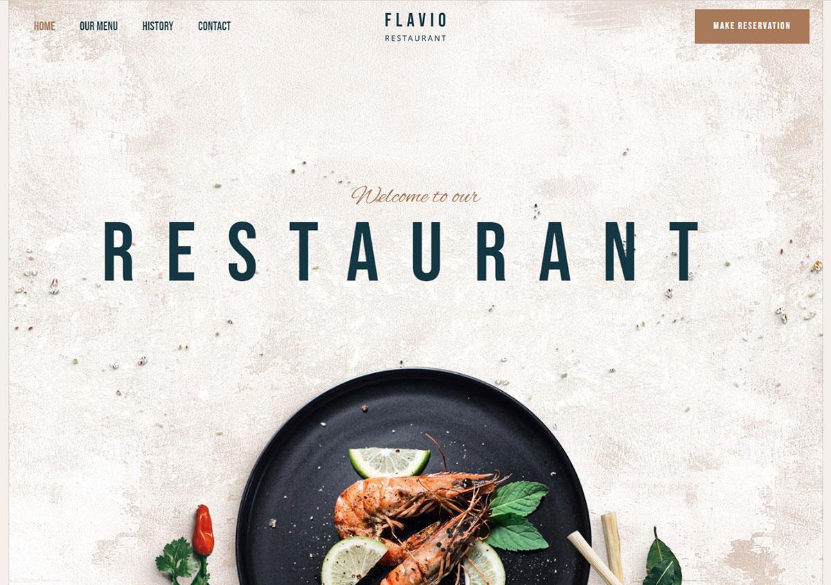 Restaurant website template