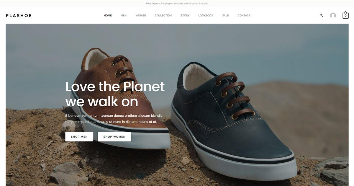 Shoe store template