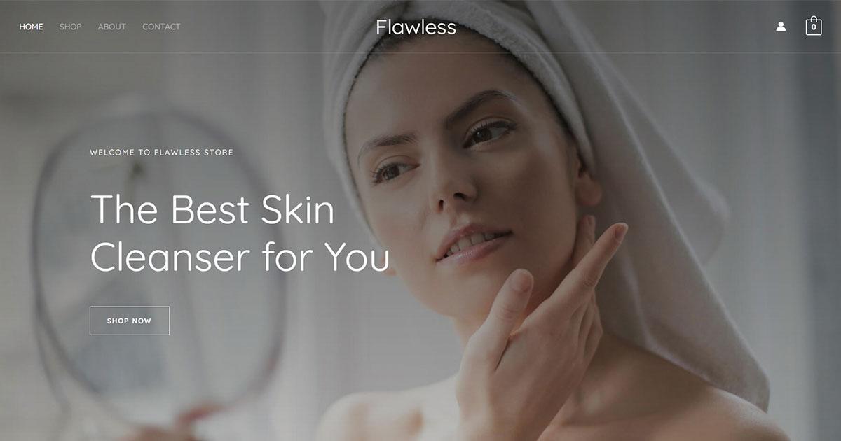 Skin cleanser store web template