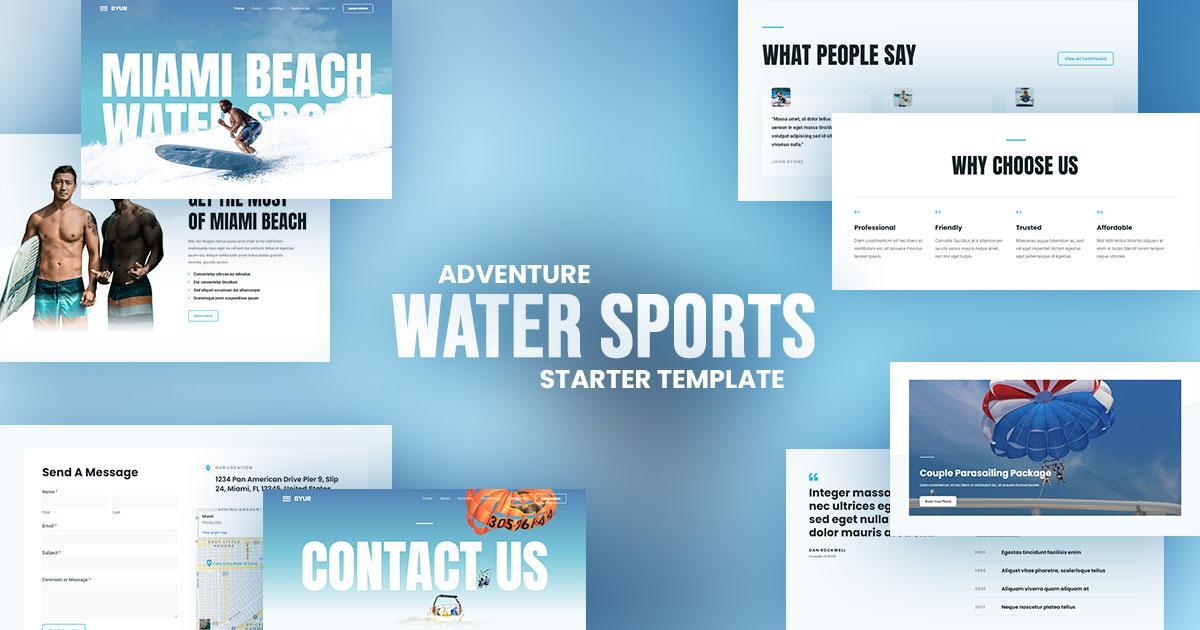 Sports based web template