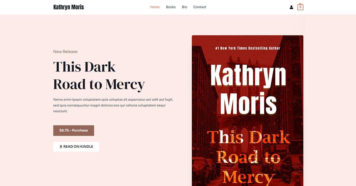 Web template for the eBook author