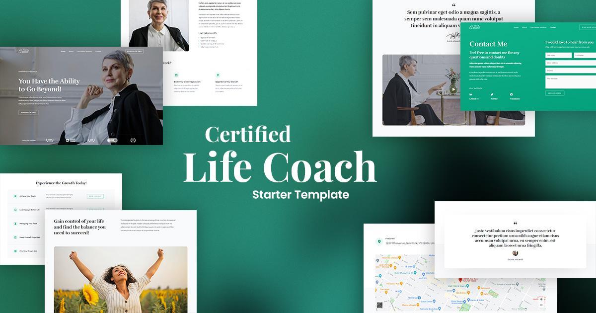 Website template for the life coach