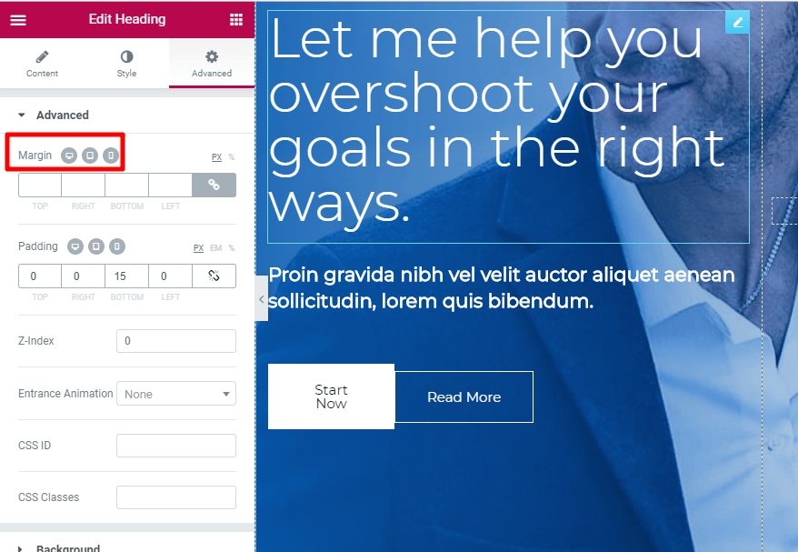 responsive controls
