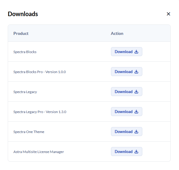 Which Zip Should I Install from the Store? Spectra download list