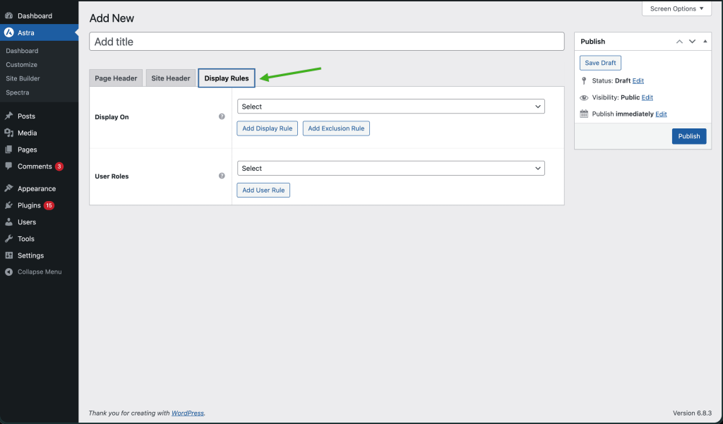 How to Create Different Headers on Different Pages Using Astra? Screen Shot 2025 10 13 At 13.45.41 1024x601