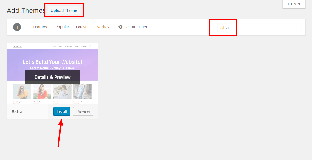 install theme