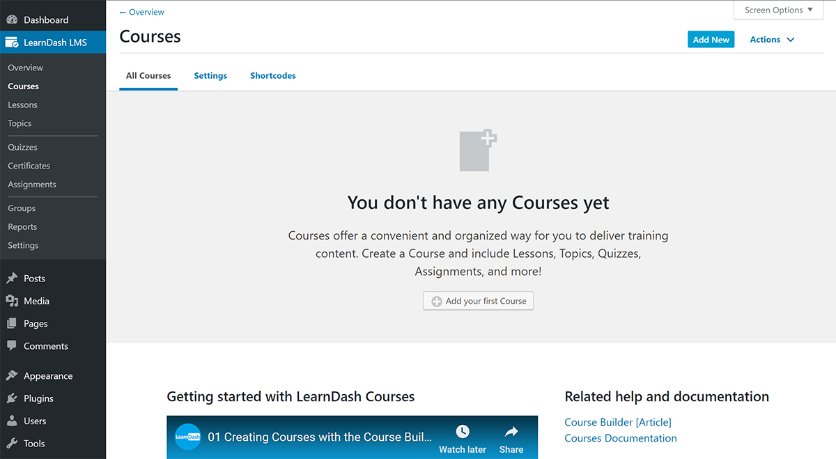 LearnDash courses
