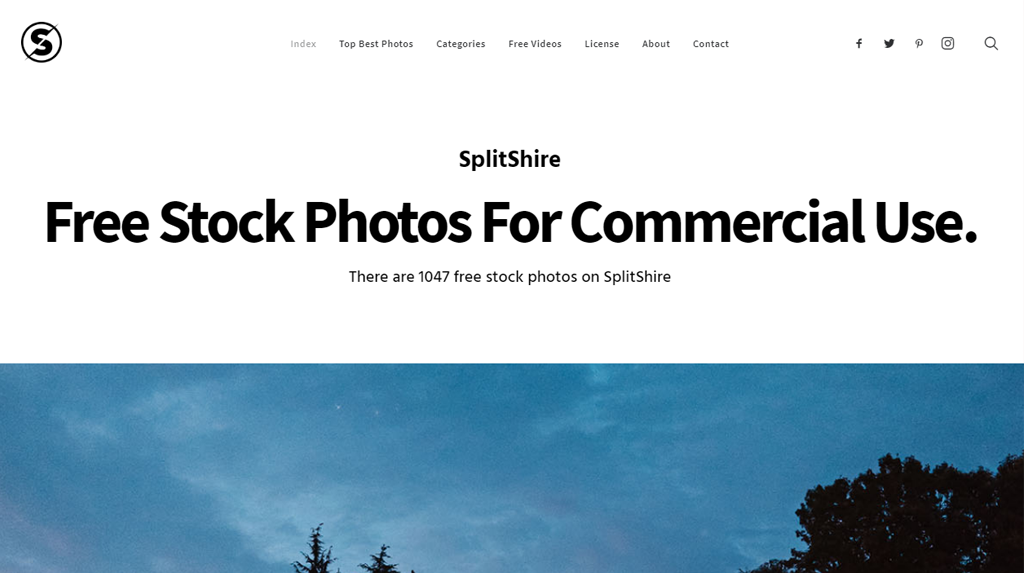 SplitShire homepage