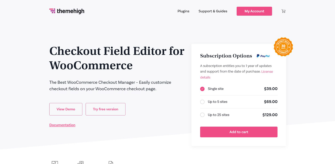 WooCommerce checkout field editor plugin