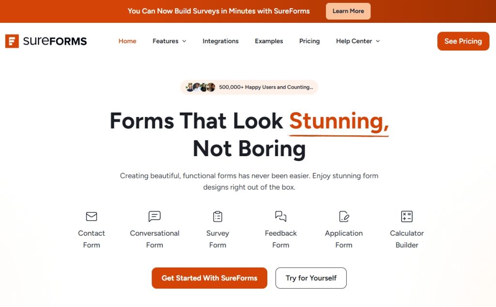 SureForms surveys