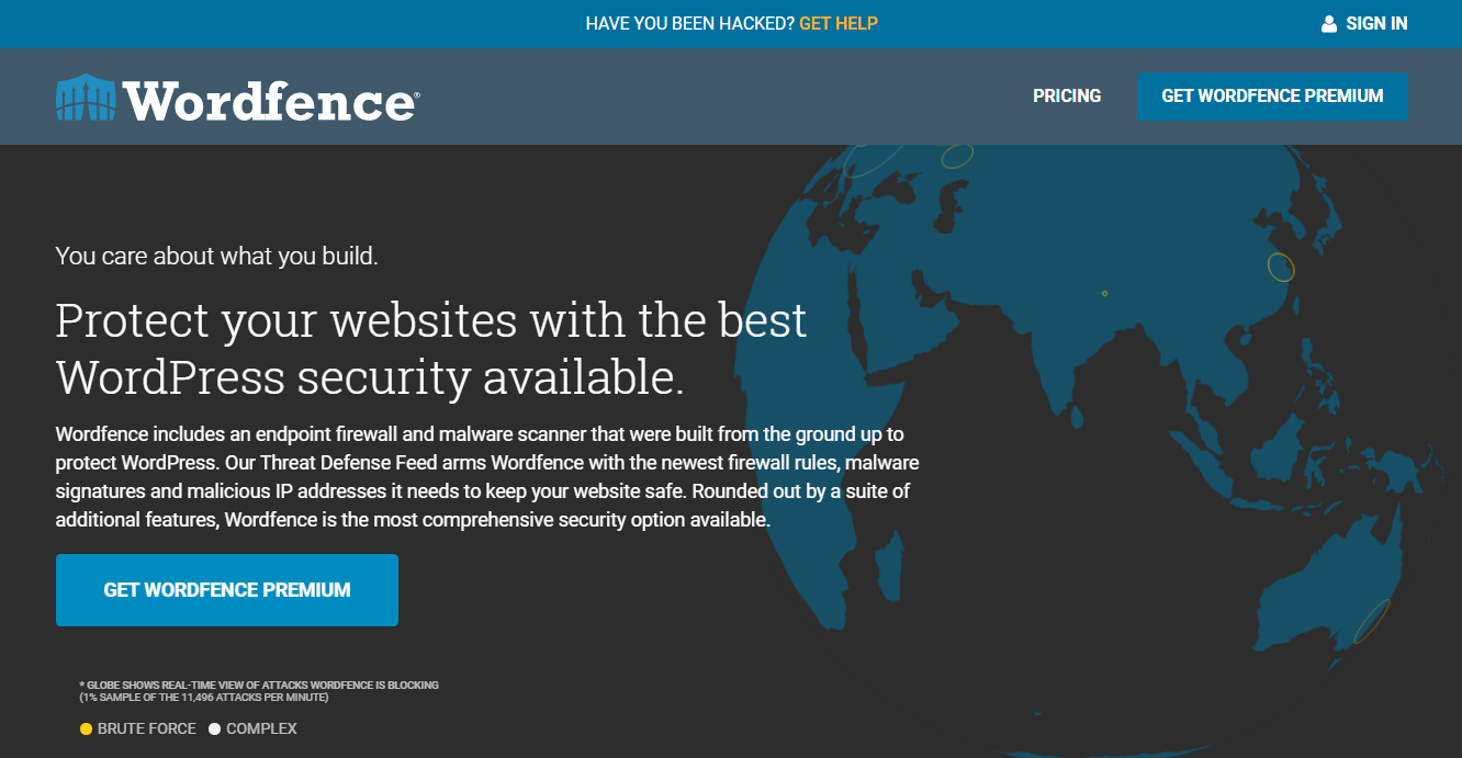 Wordfence security for WordPress