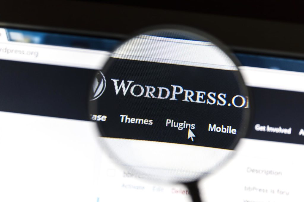 WordPress Website Menu