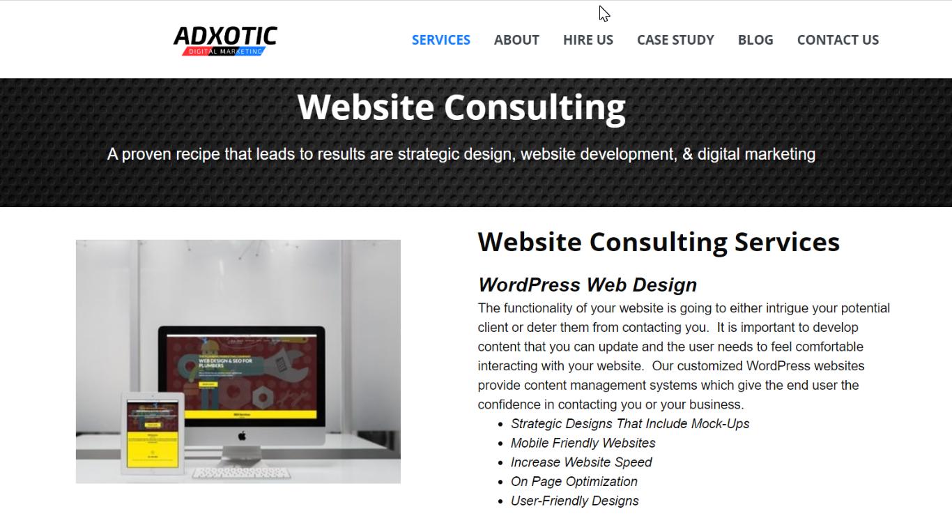 adxotic website consulting