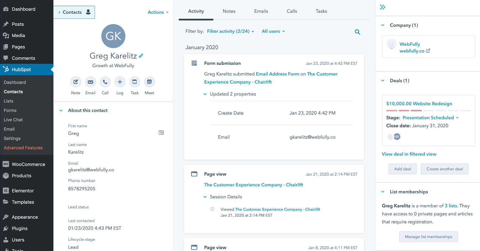 creating a likert scale on wordpress site