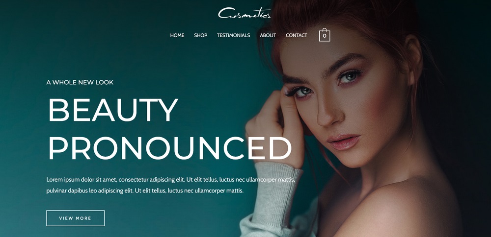 Astra Cosmetics Store template