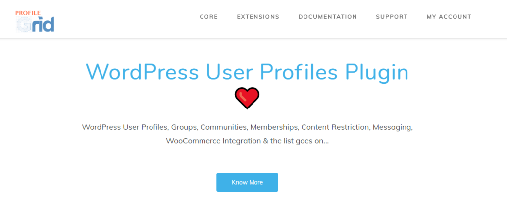 14 WordPress Membership Plugins to Grow Your Website in 2020 13 profile grid plugin homepage