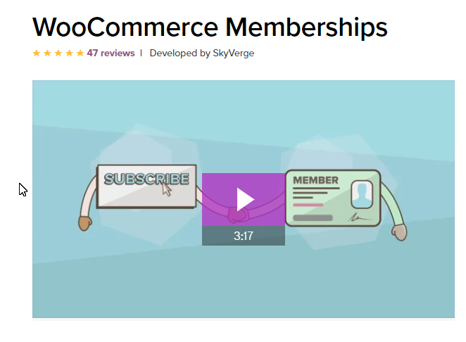 14 WordPress Membership Plugins to Grow Your Website in 2020 6 woocommerce memberships plugin download page