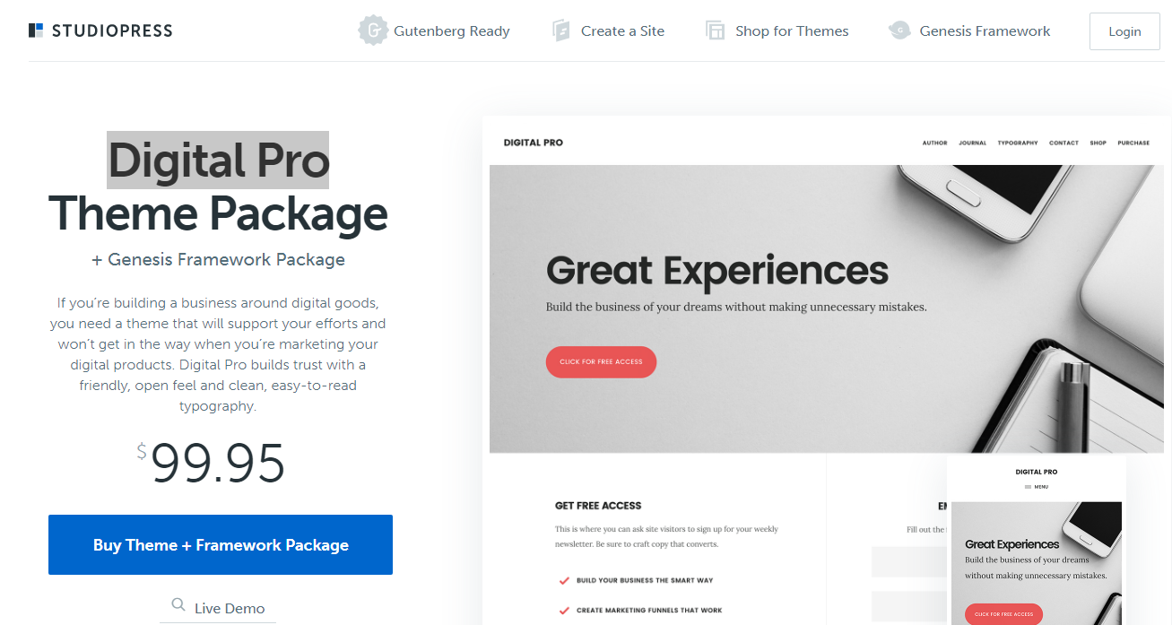 Best WooCommerce Themes - Digital Pro
