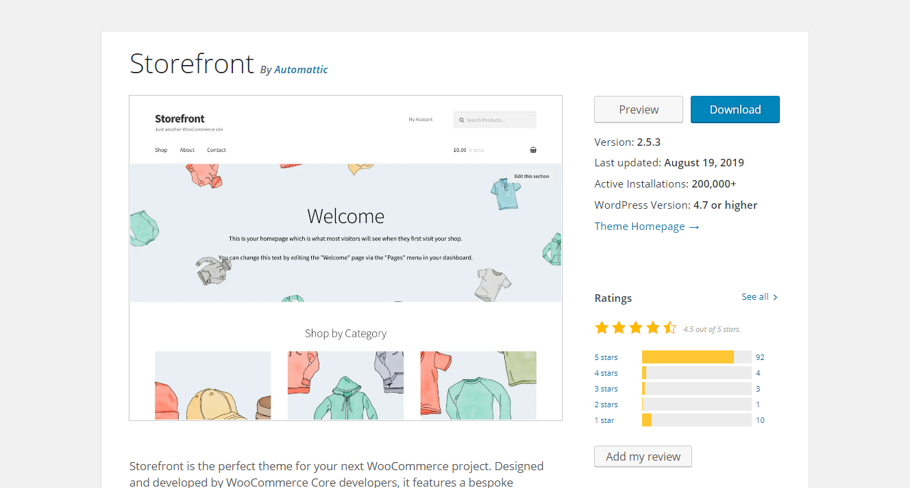 Best WooCommerce Themes - Storefront