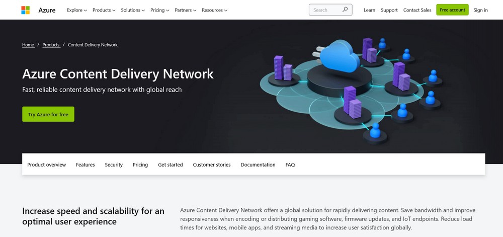 Azure Content Delivery Network Microsoft