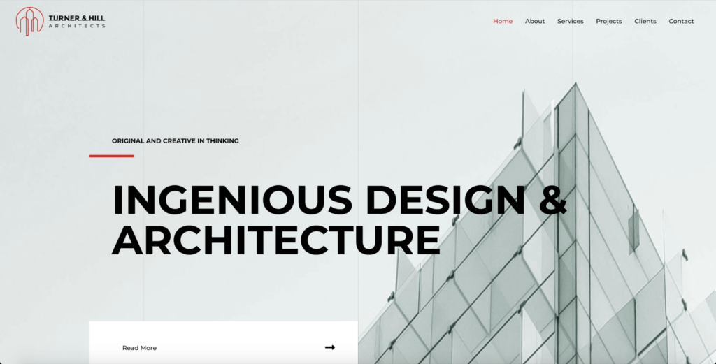 architecture firm astra starter site