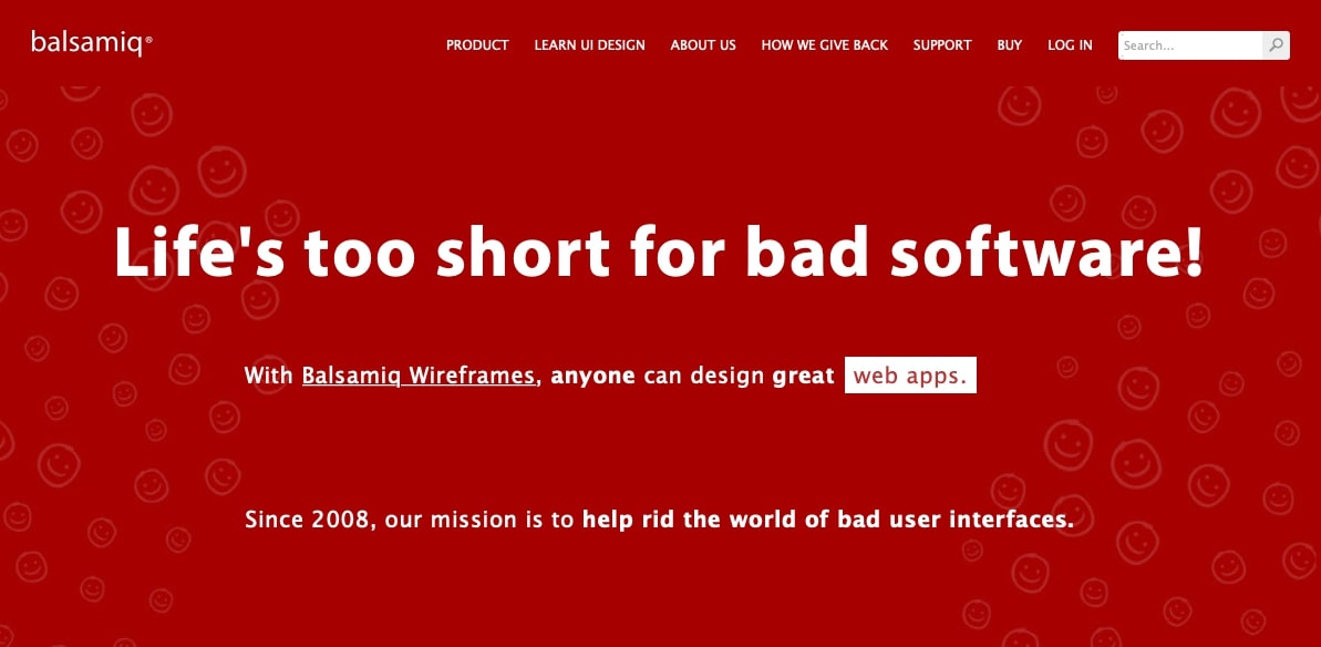 Balsamiq homepage