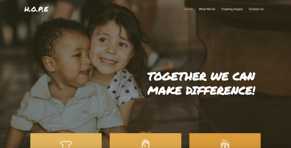 charity astra starter site