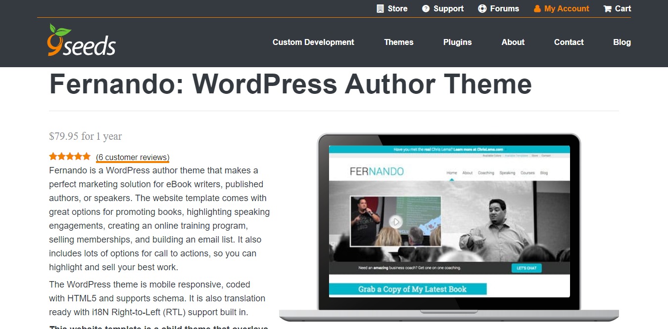 home page del sito di Fernando learndash wordpress theme