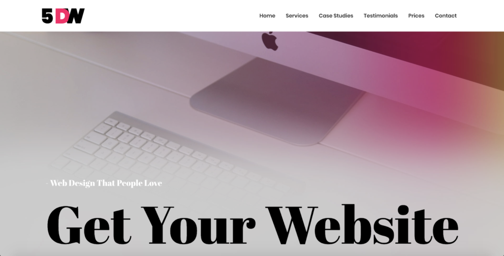 five days website astra starter site