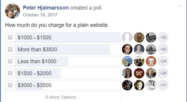 Freelance developer site build poll