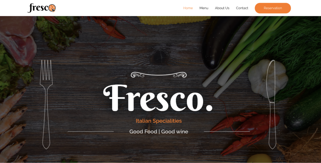 italian restaurant astra starter site