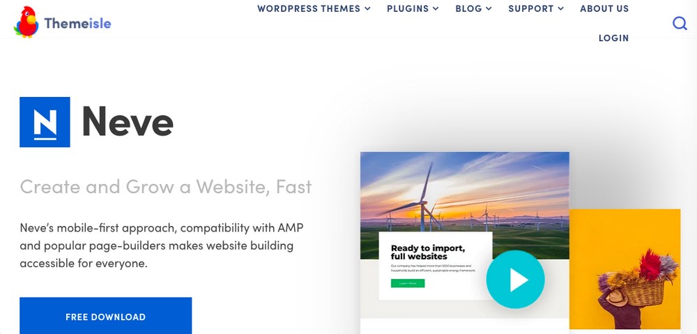 Neve fastest WordPress theme
