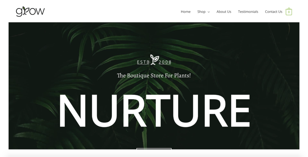 plant shop astra starter site