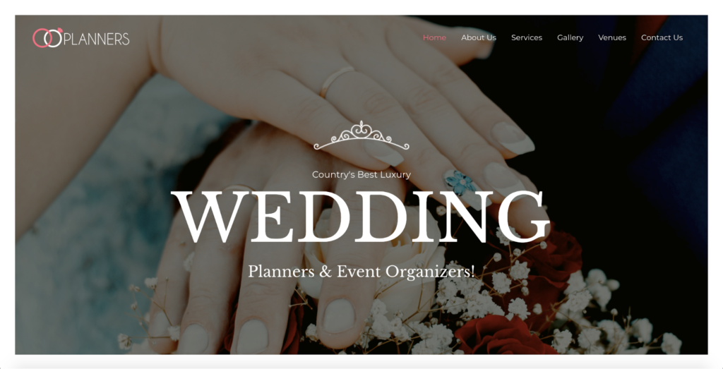 wedding planner astra starter site