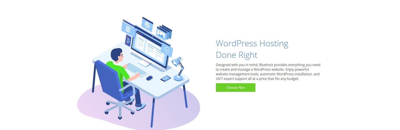 来自 Bluehost 的 WordPress 正确截图