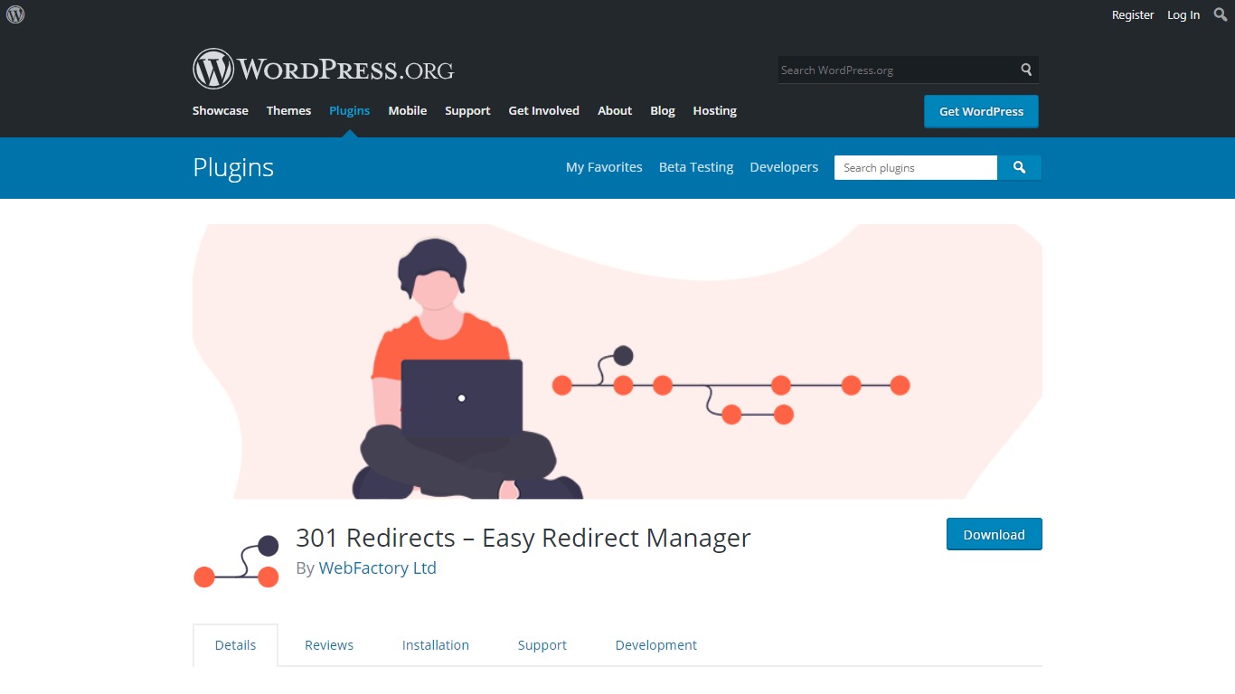 301 Redirects plugin download from WordPres.org